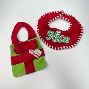 JOY Carter’s Holiday Christmas Bib Set